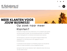 Tablet Screenshot of k-solutions.nl